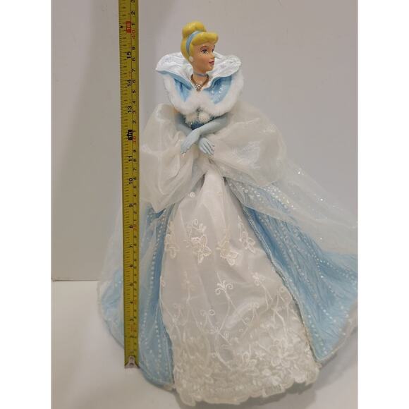 Retired Disney Cinderella Christmas Tree Topper 15" Light Up NWOB - Picture 16 of 16